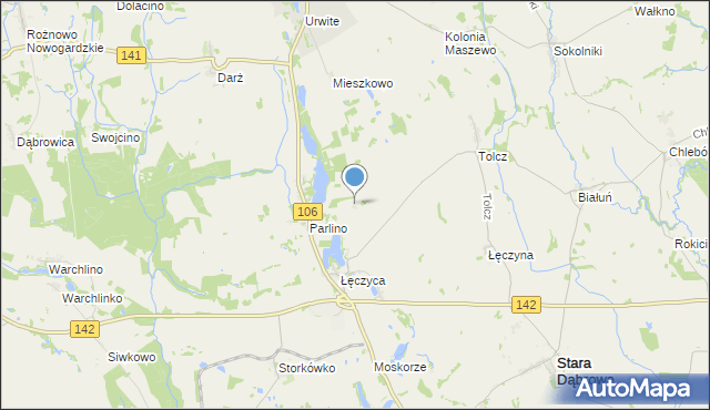 mapa Łęczówka, Łęczówka na mapie Targeo